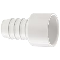 Spears 474 Series PVC Pipe Fitting, Adapter, Schedule 40, White, 1