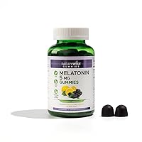 Melatonin Gummies - Sleep Aid with Melatonin 5mg + Ashwagandha + Valerian Root, Lemon Balm for Relaxing - BlackBerry-Lemon Flavor - Vegan, Gluten Free, Non-GMO - 60 Gummies[1-Month Supply]