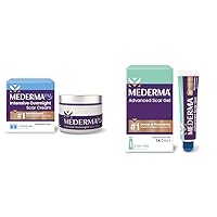 Mederma PM Intensive Overnight Scar Cream, Works with Skin's Nighttime Regenerative Activity & Advanced Scar Gel, Treats Old and New Scars, Reduces the Appearance of Scars from Acne
