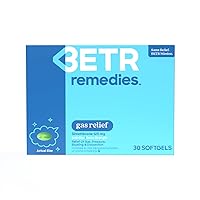 Gas Relief - Simethicone 125 mg Tablets - Bloating and Gas Relief for Adults - Easy-to-Swallow Pills - 30 Softgels