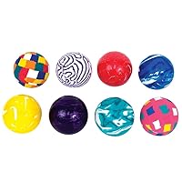 GEDDES Raymond 45mm Super Balls (Pack of 50) - Assorted Medium Sized Bouncy Balls for Kids - Novelty Toys for Birthday Party Favors and Prizes