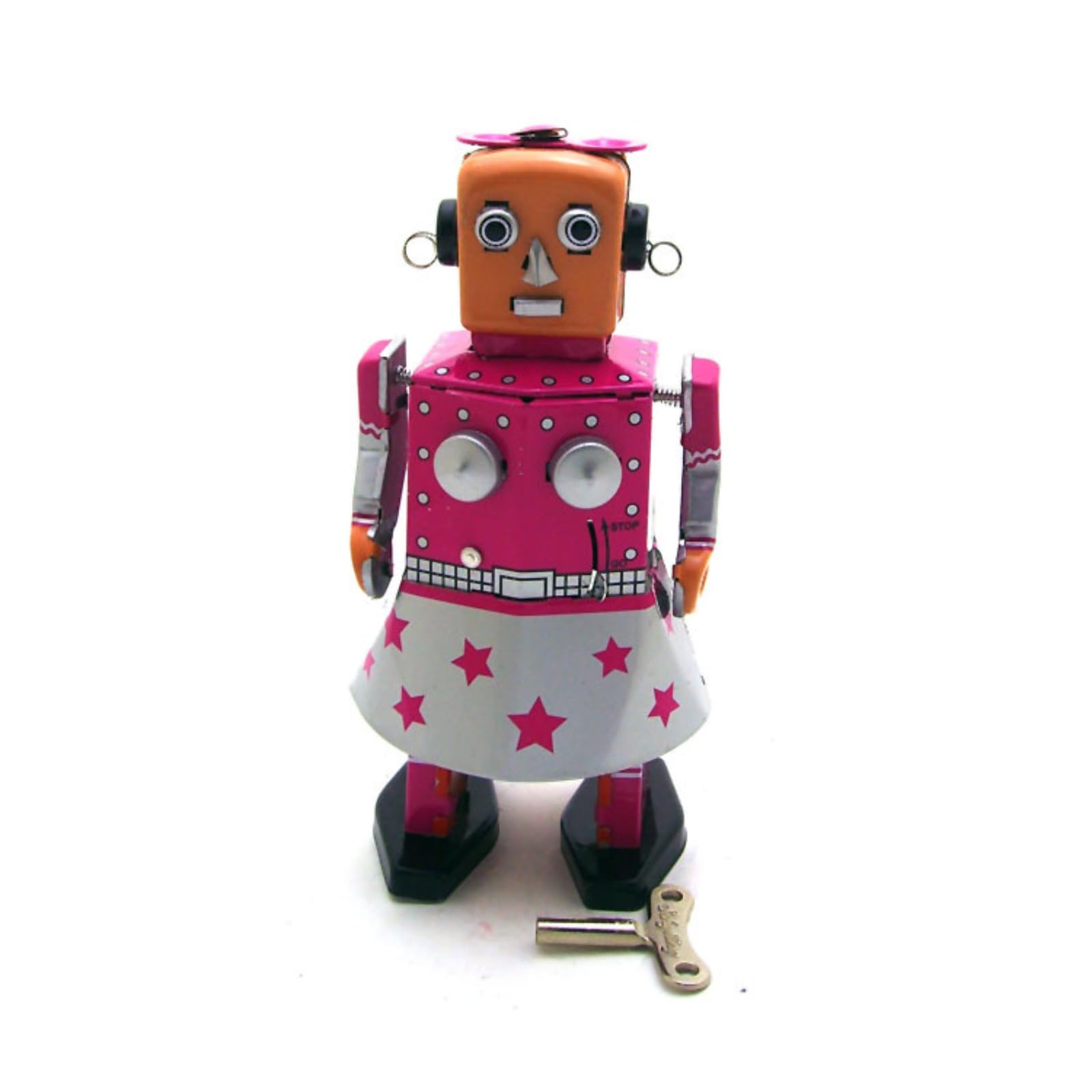 Charmgle Venus Robot Retro Tin Toy Novelty Gift Tin Robot Wind-Up Toy Party Favor Bar Clothing Shop Home Decoration Adult Collection