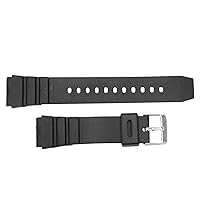 Womens Mens Silicone Watch Band Wristwatch Strap with Silver Tone Buckle 18mm Practical and Clever