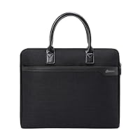 DFHBFG Business Computer Bag Portable Meeting Document Bag Waterproof Large Capacity Briefcase for Men