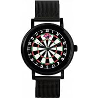 Pink Dartboard 180 Mens Wrist Watch 42mm Case Custom Design
