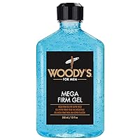 Woody's Mega Firm Gel for Men, Alcohol-free, Creates Body and Shine with Super Firm Hold, 12 fl oz - 1 Pc