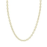 Jewelry Atelier Gold Chain Necklace Collection - 14K Solid Yellow Gold Filled Cable/Rolo/Pendant Link Chain Necklaces for Women and Men with Different Sizes (2.0mm, 2.7mm, or 3.6mm)