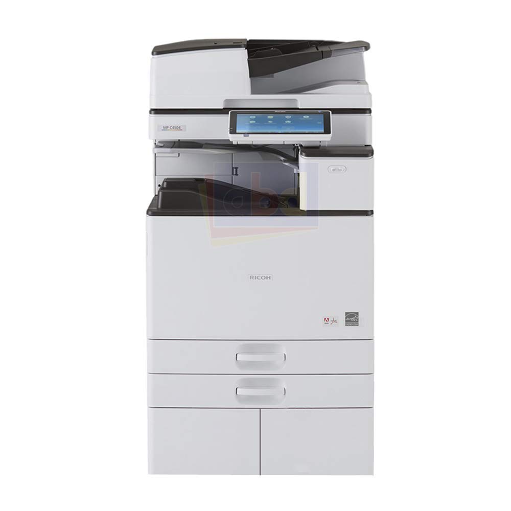 Refurbished Ricoh Aficio MP C5504 Tabloid/Ledger-Size Color Laser Multifunction Copier - 55ppm, Copy, Print, Scan, 2 Trays, Stand (Renewed)