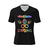 Autism Awareness Flag T-Shirts Men's Woman Short Sleeve Tshirt Quick Dry T-Shirts Football Jersey