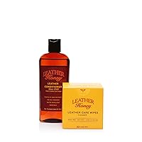 Leather Honey Cleaner Wipes with 8oz Conditioner