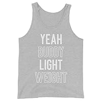 Yeah Buddy Light Weight Funny Fitness Gym Workout Unisex Tank Top Athletic Heather