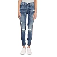 [BLANKNYC] Womens Low Rise Distressed Skinny Jeans Blue 25