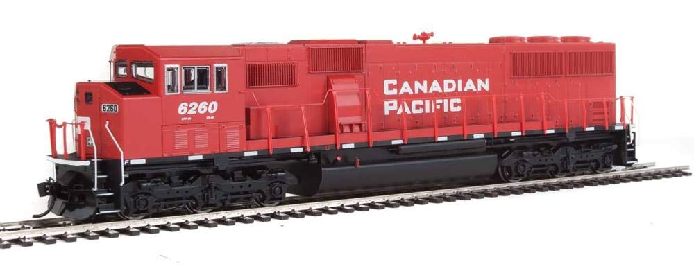 EMD SD60M WITH 3-PIECE WINDSHIELD - ESU(R) SOUND & DCC -- CANADIAN PACIFIC 6260 (RED, WHITE, BLACK)