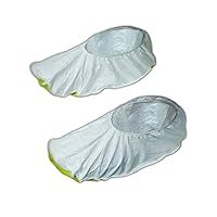 MAGID SC11WSS EconoWear Disposable Tyvek Elastic Shoe Cover with PVC Sole, Small, White (25 Pairs)