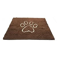 Dog Gone Smart Dirty Dog Microfiber Paw Doormat - Muddy Mats For Dogs - Super Absorbent Dog Mat Keeps Paws & Floors Clean - Machine Washable Pet Door Rugs with Non-Slip Backing | Large Almond