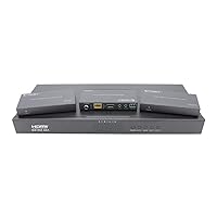 Monoprice Blackbird 4K HDMI 4x4 Matrix with HDBaseT Out, HDR, 18G, 4K@60Hz, YCbCr 4:4:4, EDID, PoC, IR, Extender with 3 Receivers
