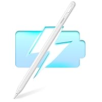 iPad Pencil A8 for Apple iPad 10th/9th, Backup for Apple Pencil 2nd 1st Generation, Stylus Pen for iPad Mini 6, iPad Air 5 iPad Pro Accessories丨2X Faster Charge & 2 Spare Tips, Palm Rejection
