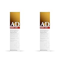 A+D First Aid Healing Ointment - Moisturizing Skin Protectant With Vitamins Repairs Scrapes, Wounds, Cracked Heels, Hands & Lips - Multipurpose Wound Ointment - 1.5oz (Pack of 2)