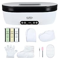 ForPro Nurture Digital Paraffin Bath Kit, All-In-One Paraffin Wax Kit for Hands and Feet, Includes 3 Lb. Paraffin Wax, Thermal Mitts & Booties, 100 Liners and Accessories