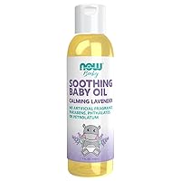 Baby, Soothing Baby Oil, Calming Lavender, No Artificial Fragrance, Parabens, Phthalates, or Petrolatum, 4-Ounce
