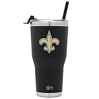 Simple Modern Officially Licensed NFL Tumbler with Flip Lid and Straw Insulated Stainless Steel Cup | Cruiser Collection | 30oz