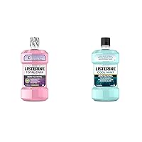 Listerine Total Care Alcohol-Free Anticavity Mouthwash, 6 Benefit Fluoride Mouthwash & Zero Alcohol Mouthwash, Alcohol-Free Oral Rinse to Kill 99% of Germs