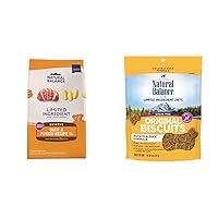 Natural Balance Limited Ingredient Dog Food Bundle with Duck & Potato Dry Food and Duck Biscuit Treats for Small Breeds