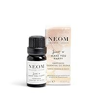 NEOM - Happiness Essential Oil Blend, 10ml | Neroli, Mimosa & Lemon | Scent to Make You Happy Range | 100% Natural Fragrance