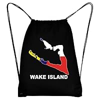Wake Island Country Map Color Sport Bag 18