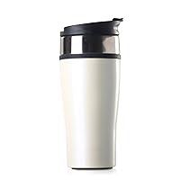 Timolino 16-Ounce Icon Vacuum Tumbler, Ivory White (Product Packaging May Vary)