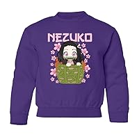 Nezuko Kid Slayers Anime Manga Demon Youth Crewneck Sweater