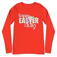 Happy Easter Day Tee Unisex Long Sleeve T-Shirt, For Women and Men, Camiseta Manga Larga