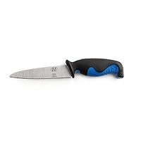 5 Inch Serrated Utility Knife with Non-Slip Grip