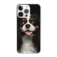 King Charles Spaniel Compatible with iPhone 14 Pro, Ip14 Pro Max-6.7in Clear Case, Scratch and Shock Resistant Protective Case Ip14 Pro-6.1in