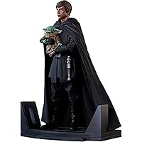 Diamond Select Toys Star Wars Premier Collection: The Mandalorian: Luke Skywalker & Grogu Statue, Multicolor