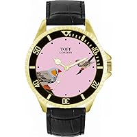 Mens Grey Two Finches Bird Watch