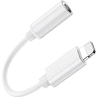 3.5mm Headphone Adapter Aux Audio Jack Dongle Earphones Cable Converter Compatible with iPhone 14 Pro Max/14 Plus/13 12 Pro Max/SE/11 Pro Max/XS-All iOS