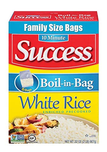 Success Boil in Bag White Rice, 2 lb. (Pack of 4)