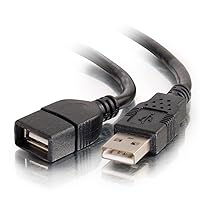 C2G 52107 USB A to A Long USB Extension Cable, 6.56 Feet (2 Meters), Black