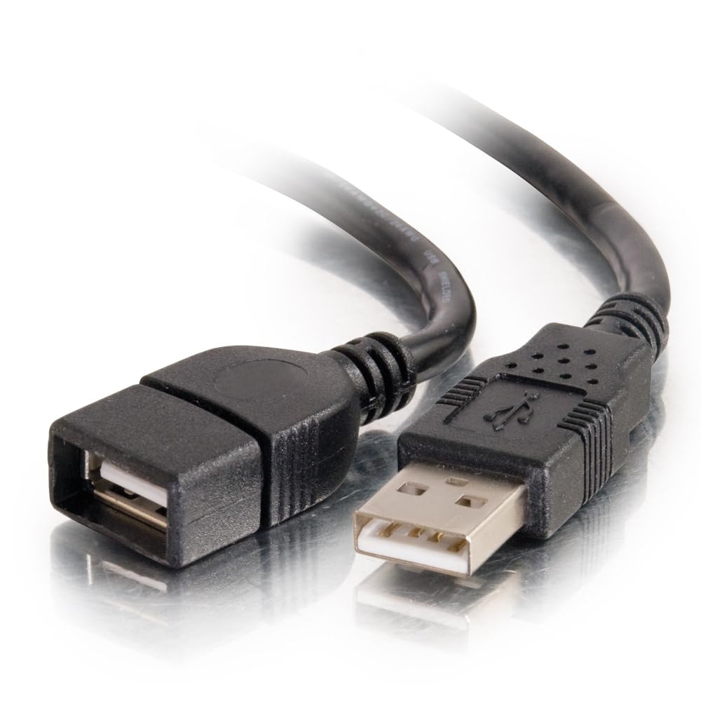 C2G 52106 USB A to A Long USB Extension Cable, 3.28 Feet (1 Meter), Black