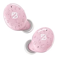 Tempo 30 Pink Wireless Earbuds for Small Ears with Premium Sound, Comfortable Bluetooth Ear Buds for Women and Men, Earphones for Small Ear Canals with Mic, Sweatproof, Long Battery, Loud Bass