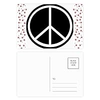 Peace Symbol Nuclear Anti-war Pattern Christmas Christmas Flower Celebration Postcard Blessing Mailing Card