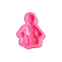 Silicone Mold Necktie Father Hat Fondant Mold Cake Cupcake Topper-Decoration Chocolate Baking Mold Fathers Day Fathers Day Baking Supplies Silicone Mold For Fondant Cake Decoration