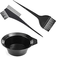 Hair Coloring Brush, Hair Dye Coloring Set Hair Dye Comb Brush with Mixing Bowl Hair Coloring Applicator Comb DIY Salon Tool, Hair Coloring Tools