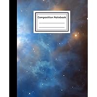 Composition Notebook: Deep Space | Blue Nebula | College Ruled | 120 Pages | 7.5