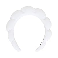The Crème Shop Fiji Clouds Headband: Soft Stretchable Daily Use Beauty Accessory for Skincare & Hair Luxurious Design Durable Adaptable Fit Sustainable Choice Elevate Your Routine (Set of 1)