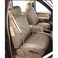 Covercraft SeatSaver Second Row Custom Fit Seat Cover for Select Nissan Xterra Models - Waterproof (Taupe)
