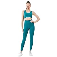 Jamron Women's Stretch Fit Yoga Clothing Set Sports Bra+Leggings 2PCS Tracksuit Gym Fitness Activewear