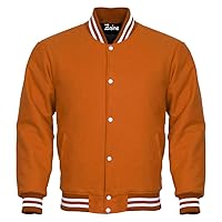Men's Varsity Jacket Letterman School Bomber Baseball Letterman Style All Wool Sleeves Jacket