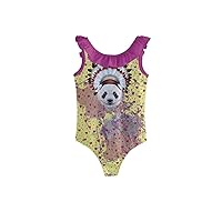 PattyCandy Kid Girls Swimsuits Gradient Happy Birthday Panda & Circus Theme 2-Piece Tankini Size 2-16